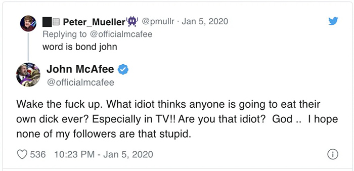 McAfee đã từ bỏ lời hứa của mìn