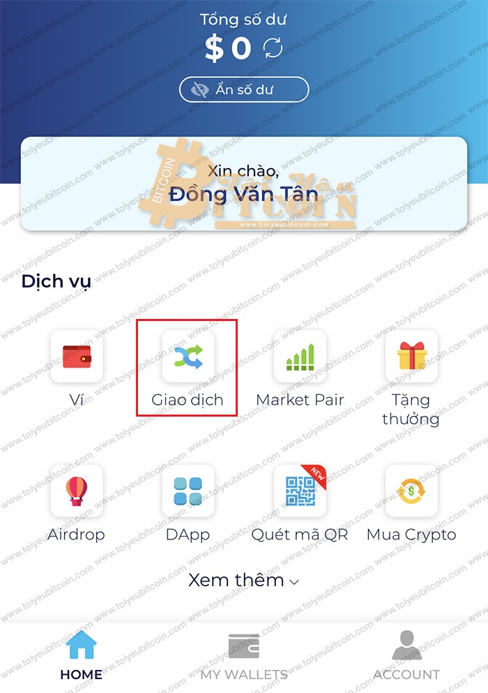 Cách giao dịch crypto trên Infinito. Ảnh 1