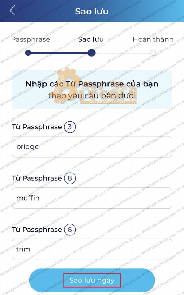 Cách sao lưu ví infinito. Ảnh 4