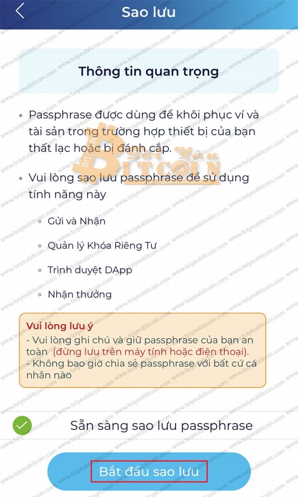 Cách sao lưu ví infinito. Ảnh 2