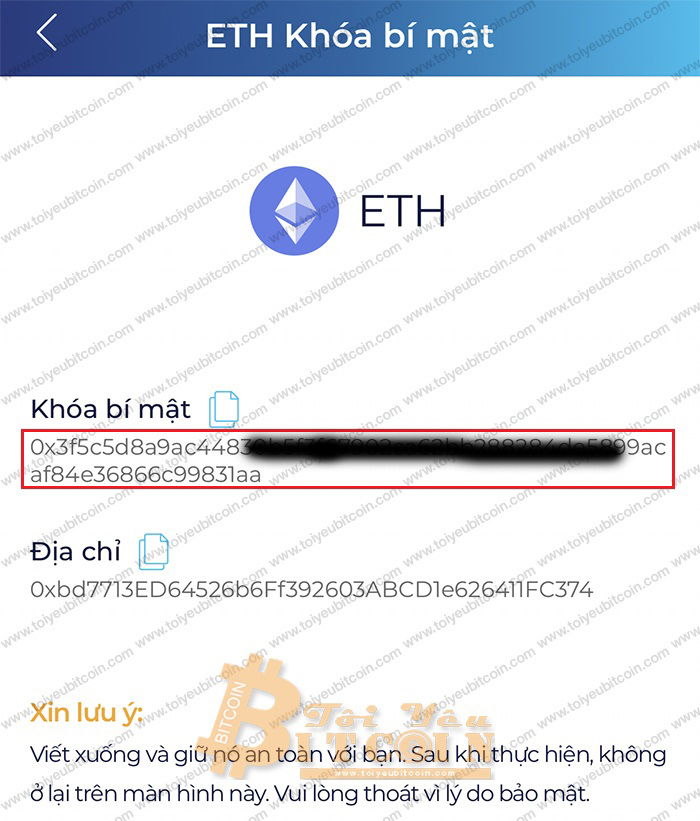 Cách lấy private key. Ảnh 5