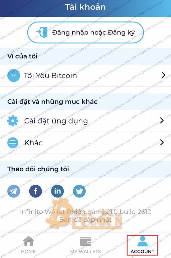 Tổng quan giao diện của ví Infinito. Ảnh 3