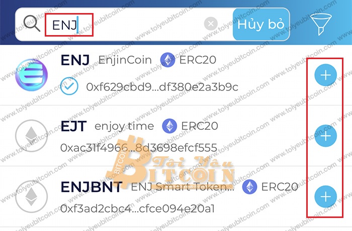 Cách add con/token vào ví Infinito. Ảnh 4