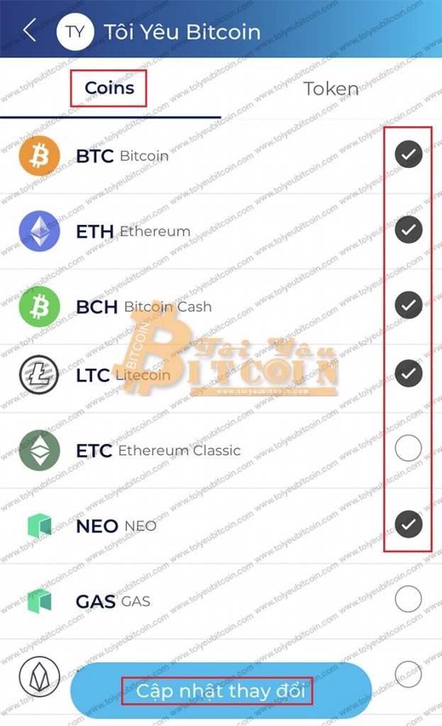 Cách add con/token vào ví Infinito. Ảnh 1