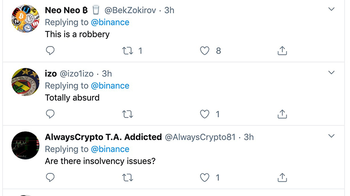 Nguồn: tweet của Binance