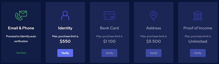 Xác minh và giới hạn mua