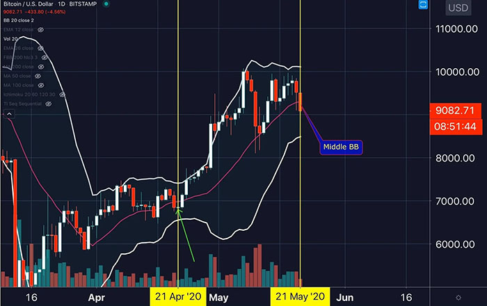 Biểu đồ hàng ngày của BTC/USD. Nguồn: Big Chronis Trading