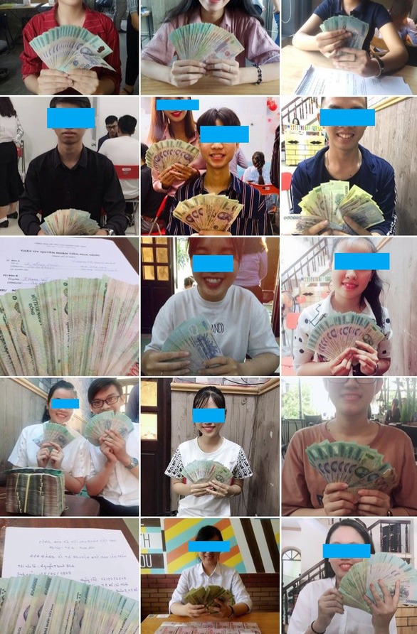 "Lên tiền" cùng nhau như một kiểu tạo động lực lẫn nhau giữa các thành viên trong tuyến đa cấp - Ảnh: Đ.H.