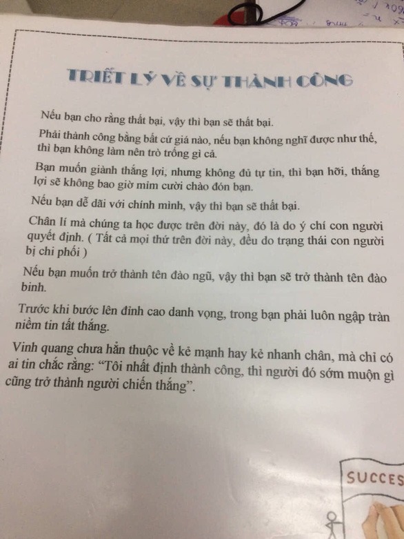 Các công ty đa cấp biến tướng luôn có rất nhiều triết lý về thành công và nhồi sọ người trẻ để khiến họ luôn bị ám ảnh bởi sự thành công - Ảnh: V.Thủy