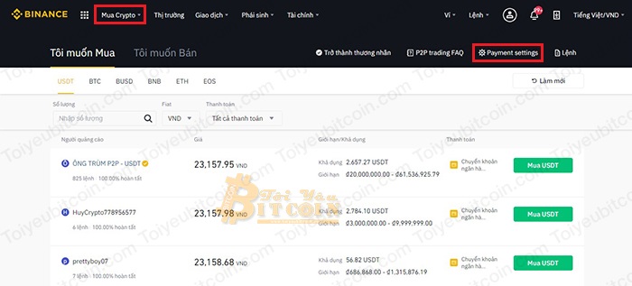 Cách sử dụng Binance P2P trên máy tính. Ảnh 12