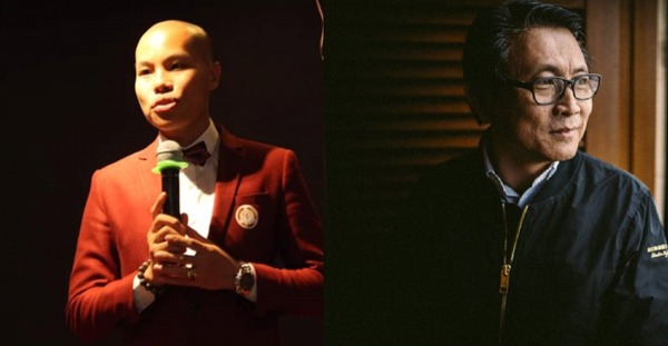 Ông Lê Hoàn (người bên trái) từng nhiều lần khẳng định "cha đẻ" của app My Aladdinz là "tỷ phú" Richard Tan (người bên phải).