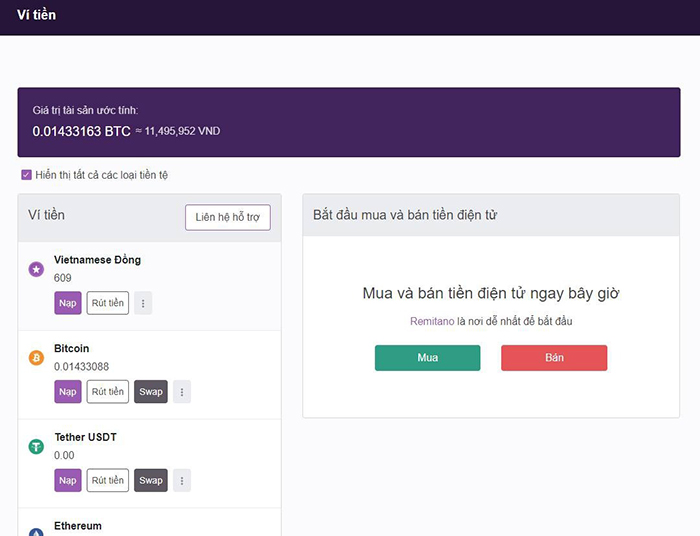 Sau 4 năm, số tiền trong ví Bitcoin của anh Hiệp tương đương 11,4 triệu đồng. Ảnh: FBNV.