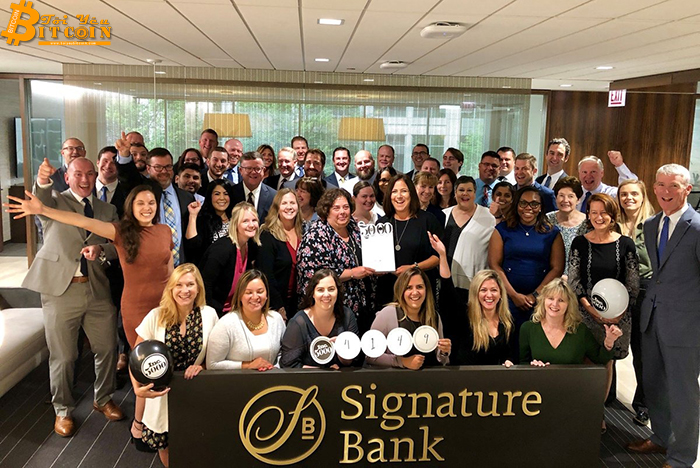 Tiền gửi từ khách hàng tiền điện tử của Signature Bank đạt 10 tỷ USD