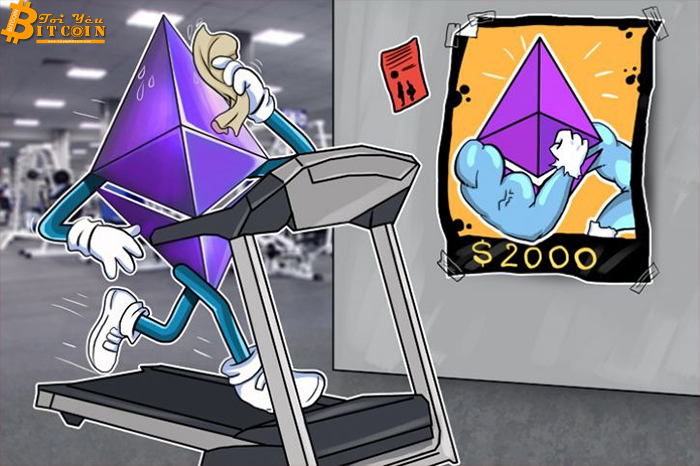 Mức 2.000 USD nằm trong tầm tay của Ethereum