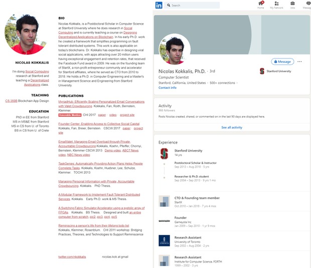 Cả hồ sơ trên LinkedIn và trên trường Stanford của ông Kokkalis đều không nhắc đến Pi Network.