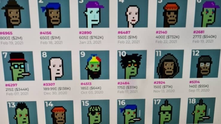 Những hình vẽ của CryptoPunks đơn giản, nhưng có giá hàng nghìn USD nhờ tính "duy nhất" của mình.