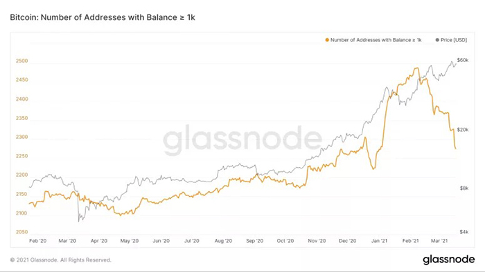 Danh sách người giàu Bitcoin của Glassnode