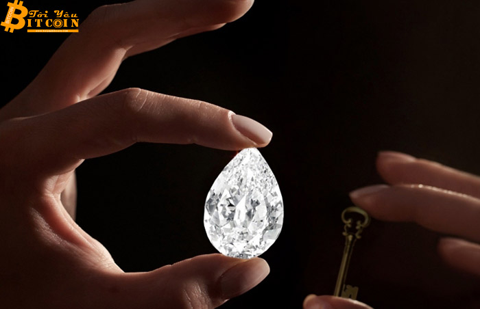 Đấu giá viên kim cương 101 carat bằng Bitcoin
