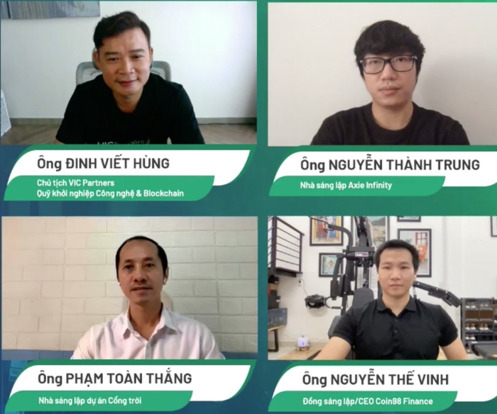 Bốn diễn giả trong CTO Talks ngày 30/7, bàn về những cơ hội, rủi ro khi đầu tư vào blockchain nói chung và thị trường tiền điện tử, NFT nói riêng.