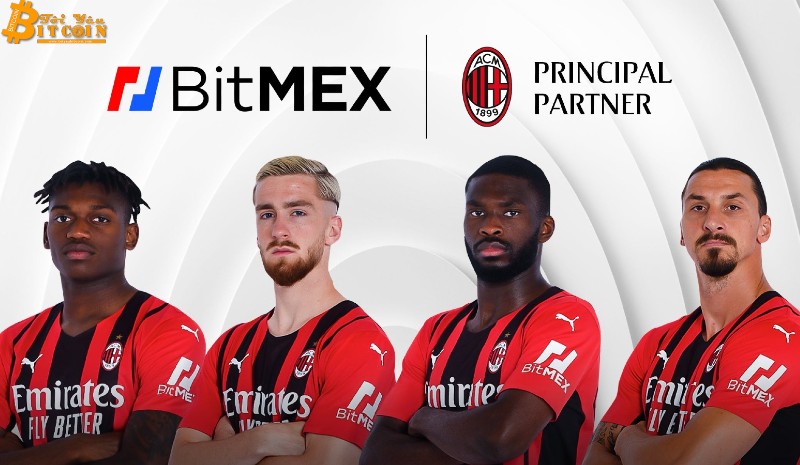 BitMEX hợp tác với CLB AC Milan để đặt logo trên tay áo các cầu thủ