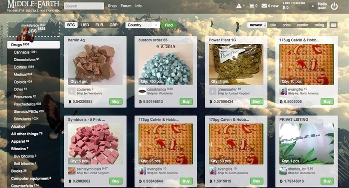 Dark web hay web ngầm là nơi diễn ra nhiều hoạt động phi pháp. Ảnh: Quartz.