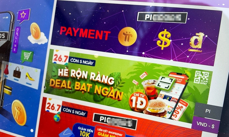 Một website đưa Pi vào phương thức thanh toán, dù đây là hoạt động bất hợp pháp.