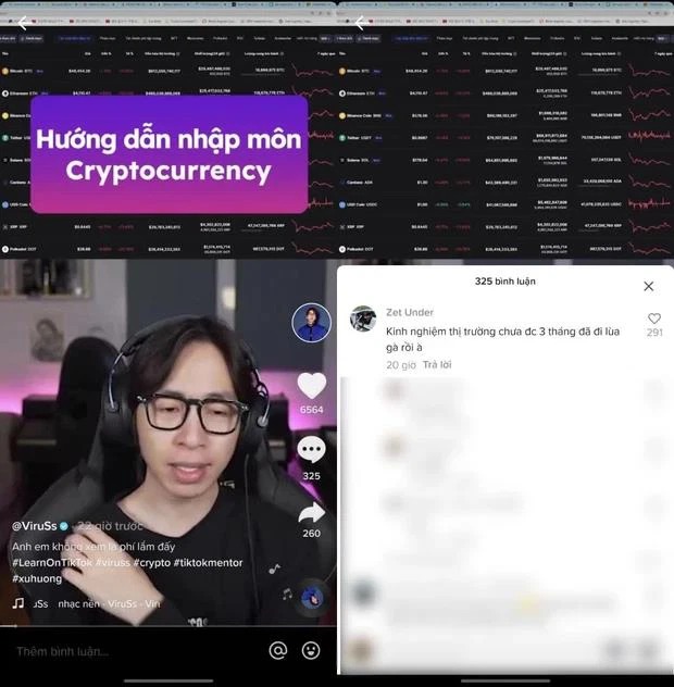 Bình luận của Zet Under trên TikTok của ViruSs