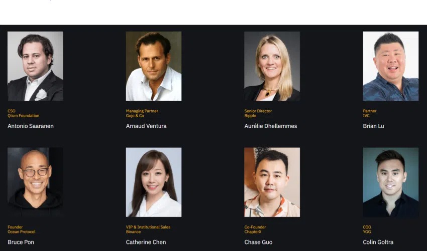 Một số diễn giả tại Binance Blockchain Week 2022