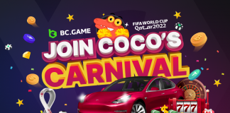 Tham gia Coco’s Carnival giành giải thưởng lên tới $2.100.000 hoặc xe TESLA