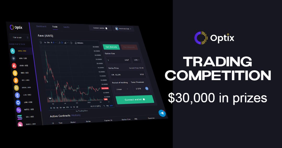 Optix ra mắt cuộc thi giao dịch quyền chọn altcoin